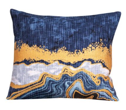 PRINTED WAVE JUTE BASEDCUSHION